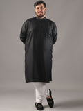 SOJANYA PLUS Size Band Collar Cotton Straight Kurta