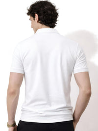 ADRO Men Brand Logo Polo Collar T-shirt