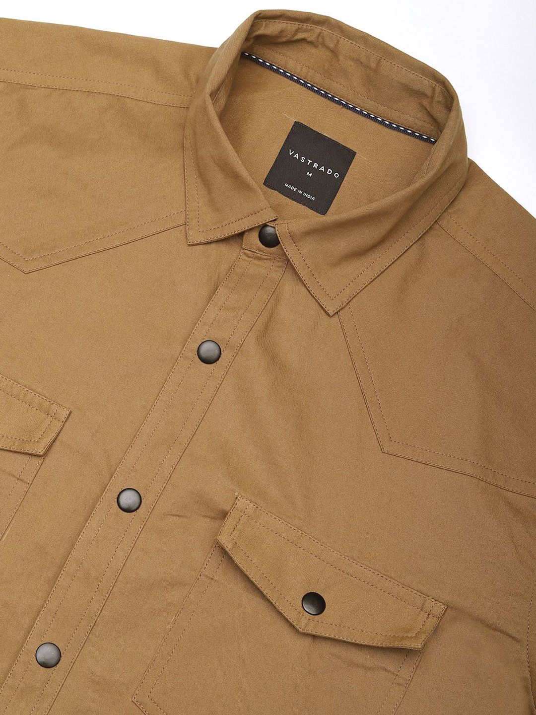 VASTRADO Men Classic Slim Fit Opaque Casual Shirt