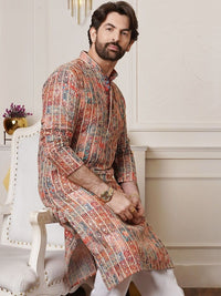 SOJANYA Men Embroidered Thread Work Kurta