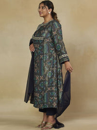 Mamicha Printed Round Neck Kurta Set