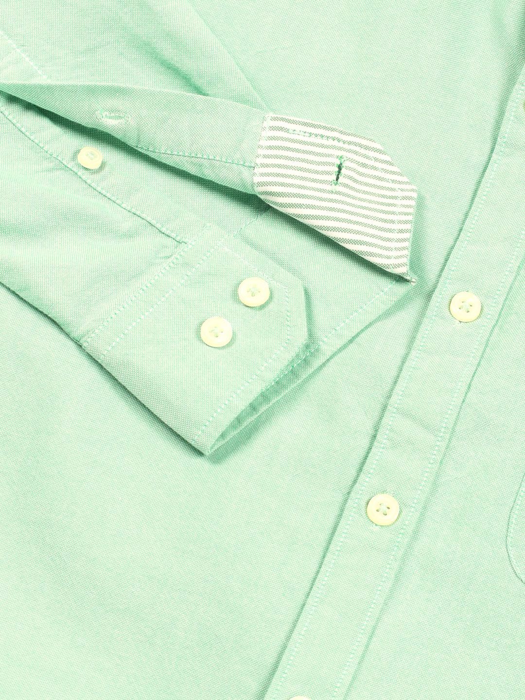 Thomas Scott Men Premium Button-Down Collar Solid Pure Cotton Slim Fit Casual Shirt