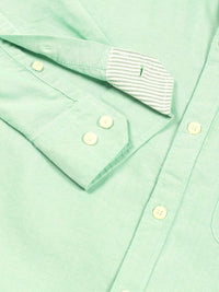Thomas Scott Men Premium Button-Down Collar Solid Pure Cotton Slim Fit Casual Shirt