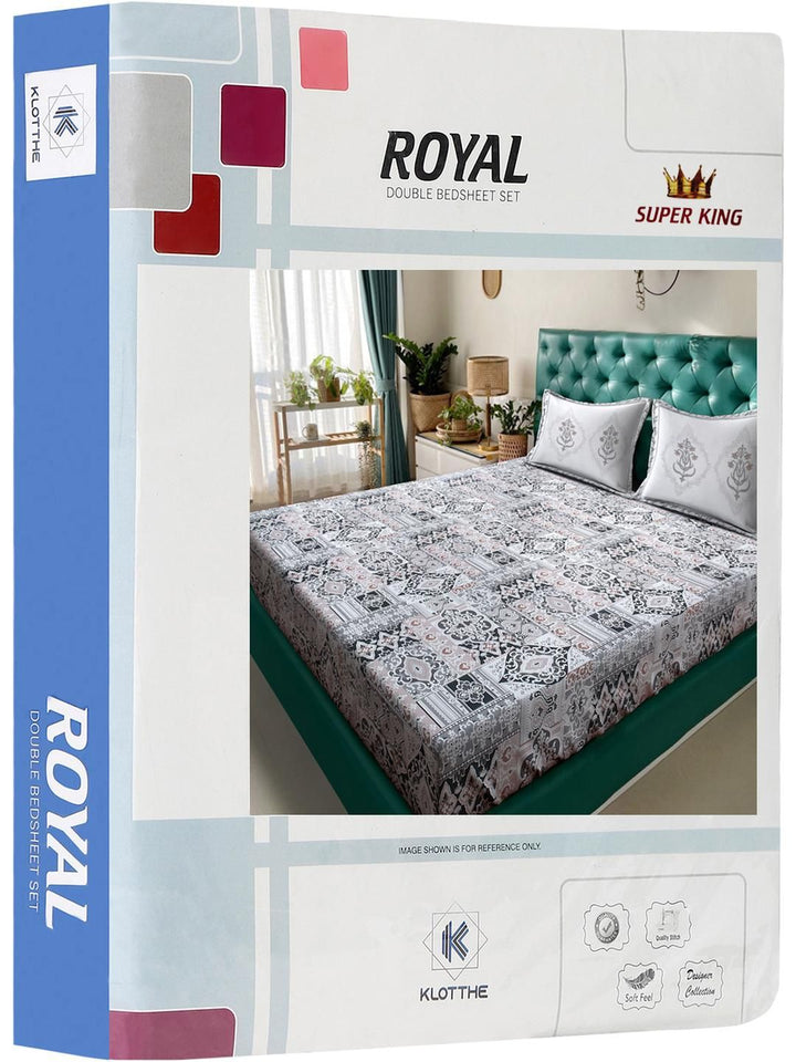 Motif Etnik KLOTTHE 400 TC Kapas Tulen Katil Super King Double