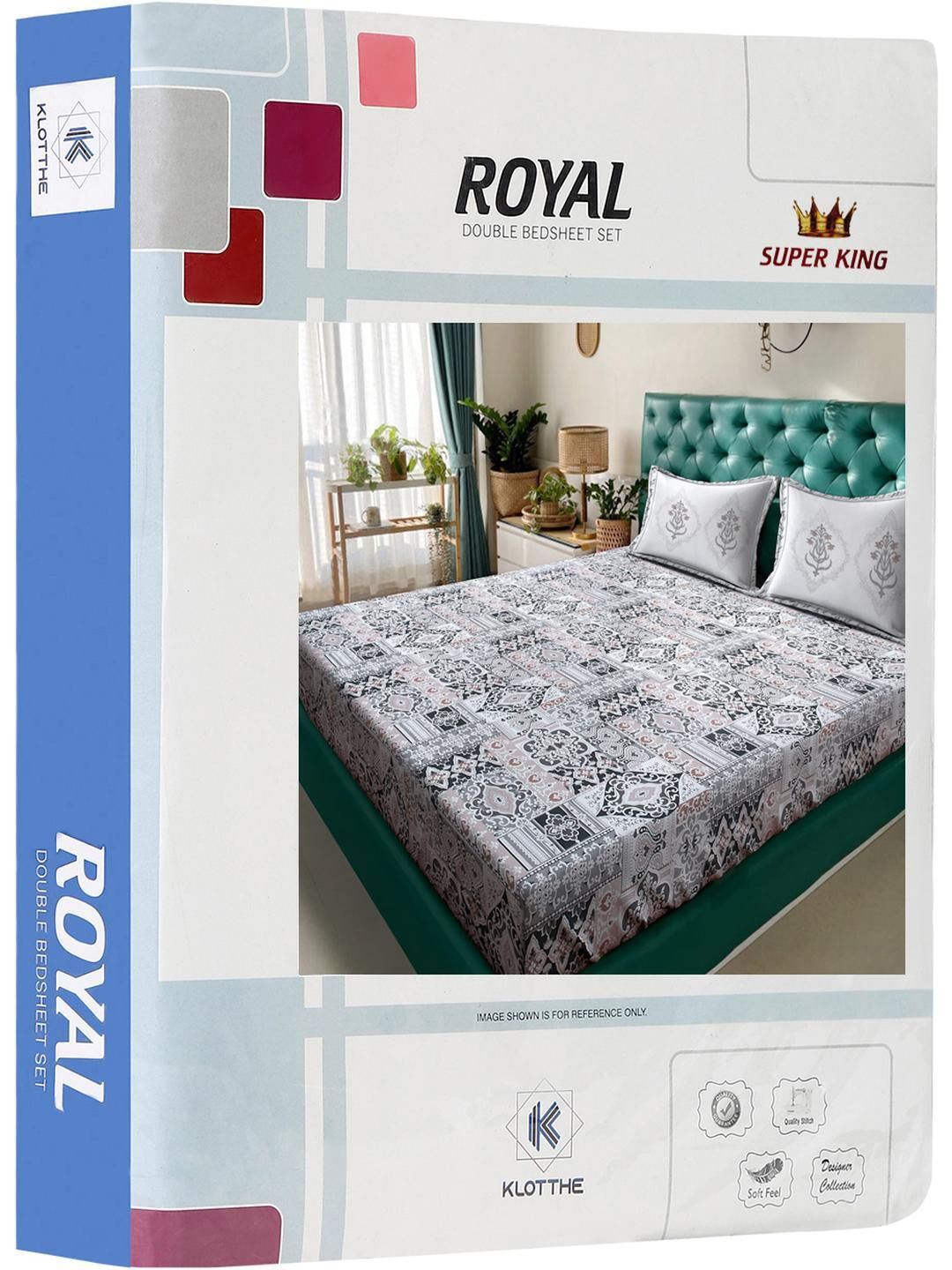 Motif Etnik KLOTTHE 400 TC Kapas Tulen Katil Super King Double