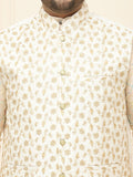 SOJANYA PLUS Men Plus Size Embroidered Mandarin Collar Nehru Jacket