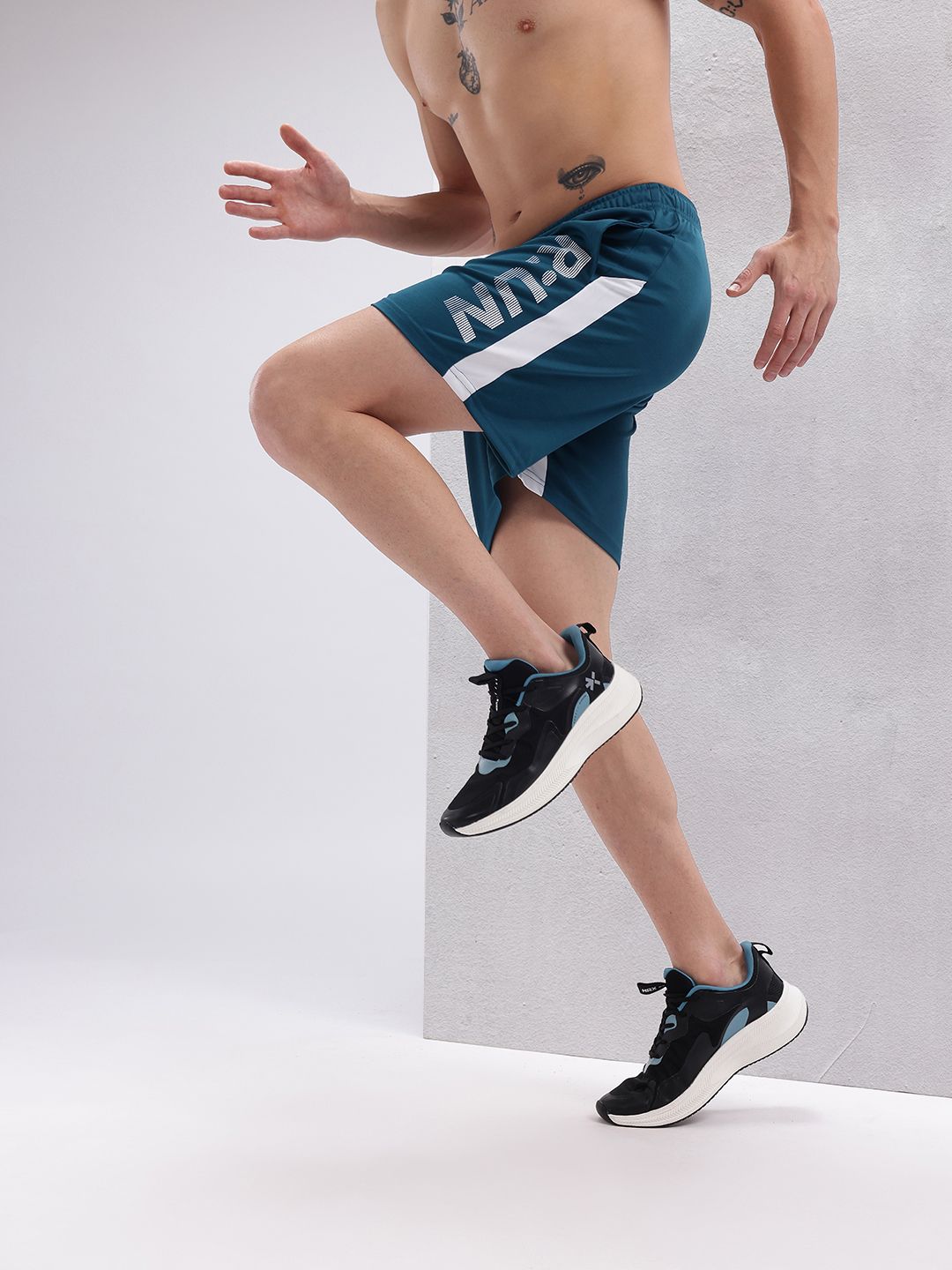 HRX by Hrithik Roshan Men Typography Print Rapid-Dry Running Shorts