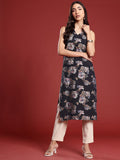 Anouk Floral Print Straight Kurta
