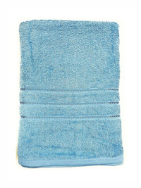 BOMBAY DYEING Flora Blue Pure Cotton 400 GSM Bath Towel