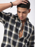 VASTRADO Men Classic Slim Fit Tartan Checks Opaque Checked Casual Shirt