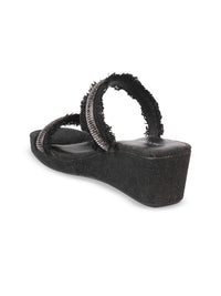 Mochi Platform Mules with Tassels