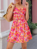DressBerry Flower Child Smocked A-Line Mini Dress