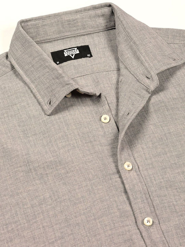 Thomas Scott Men Slim Fit Button-Down Collar Casual Shirt
