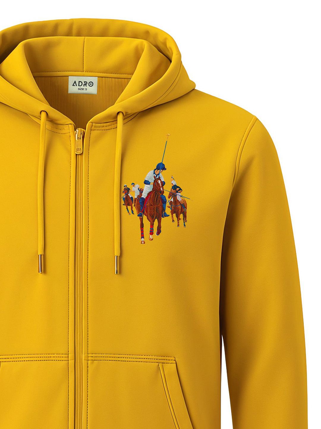 ADRO Men Printed Hooded Sweatshirt