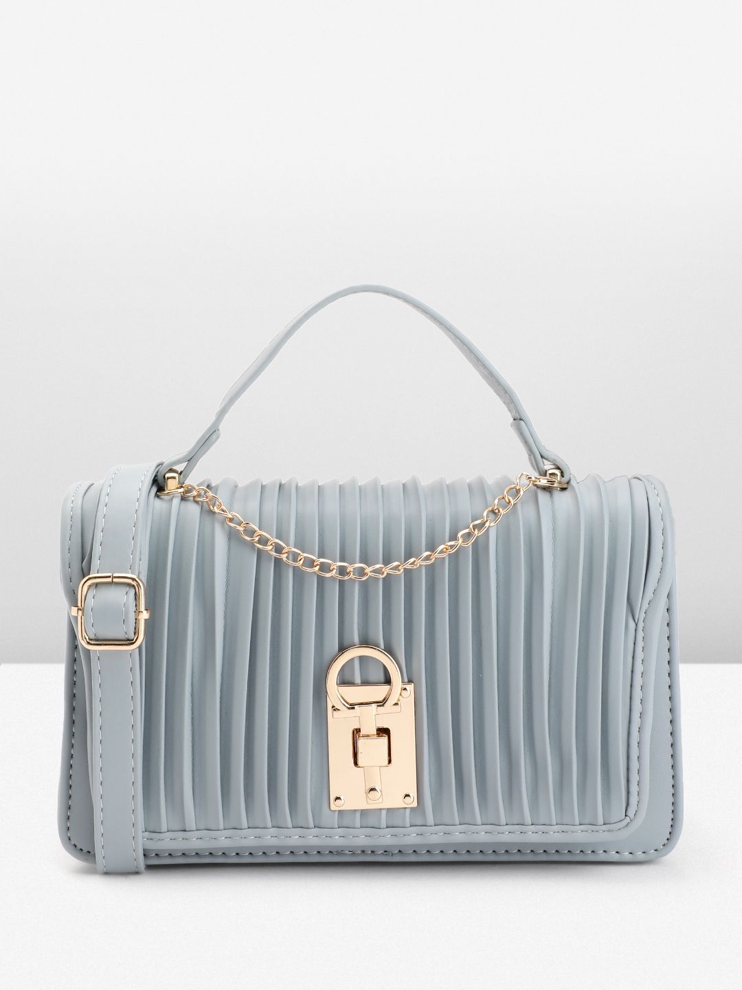 DressBerry Textured Structured Satchel