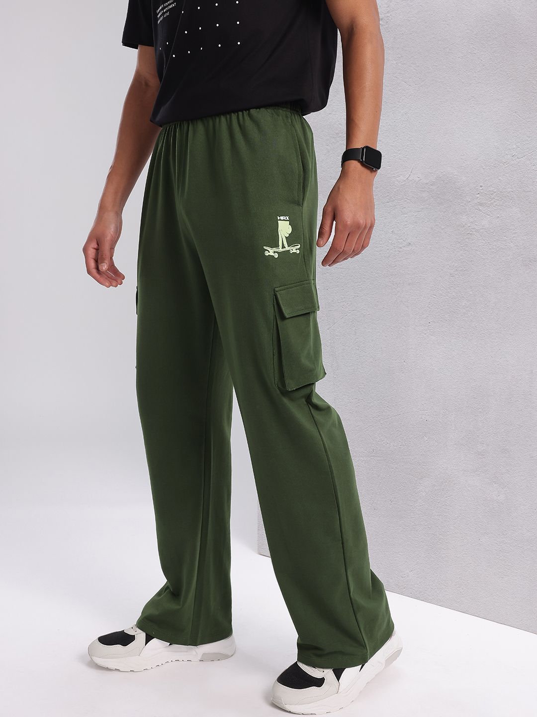 HRX by Hrithik Roshan Men Cargo Style Lifestyle Track Pants