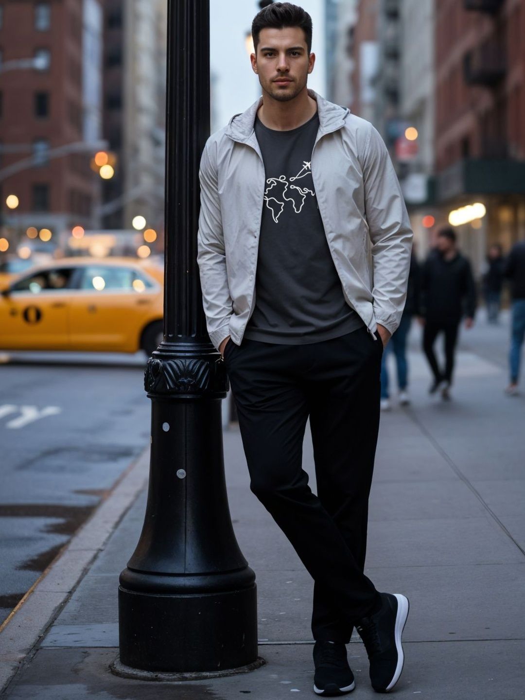 ADRO Men Printed Round Neck Cotton Regular Fit T-shirt