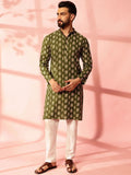 Anouk Men Paisley Printed Regular Kurta with Pyjamas