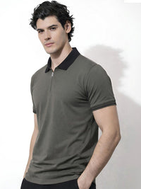 ADRO Men Polo Collar T-shirt