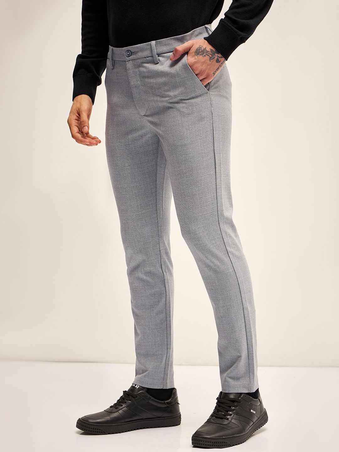 THE BEAR HOUSE Men Slim Fit Trousers