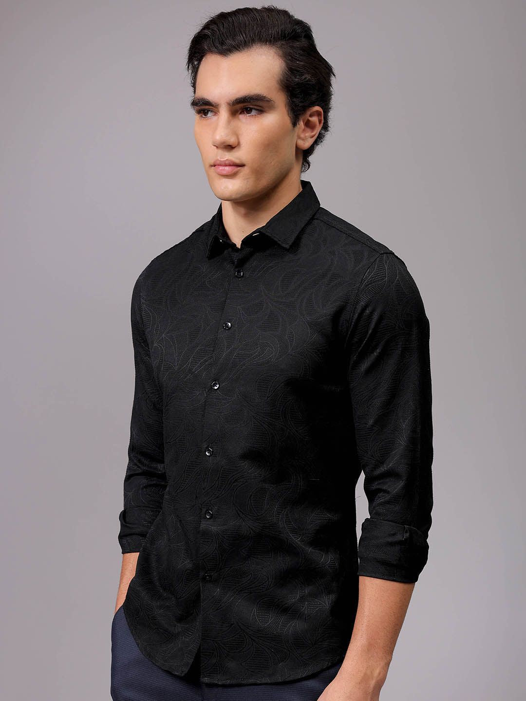 The Indian Garage Co Men Slim Fit Opaque Party Shirt