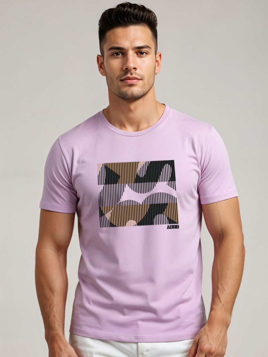 ADRO Men Printed T-shirt