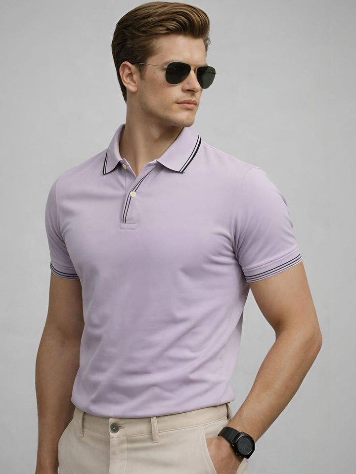 ADRO Men Polo Collar T-shirt
