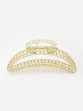 PANASH Women Gold Plated Metal Claw Clip