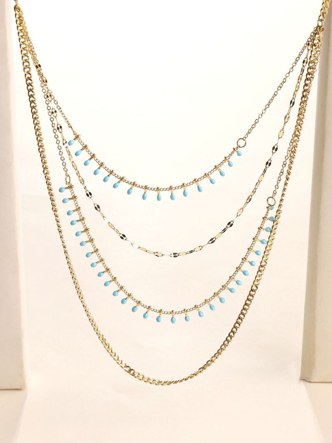 Kalung keluli tahan karat berlapis masin