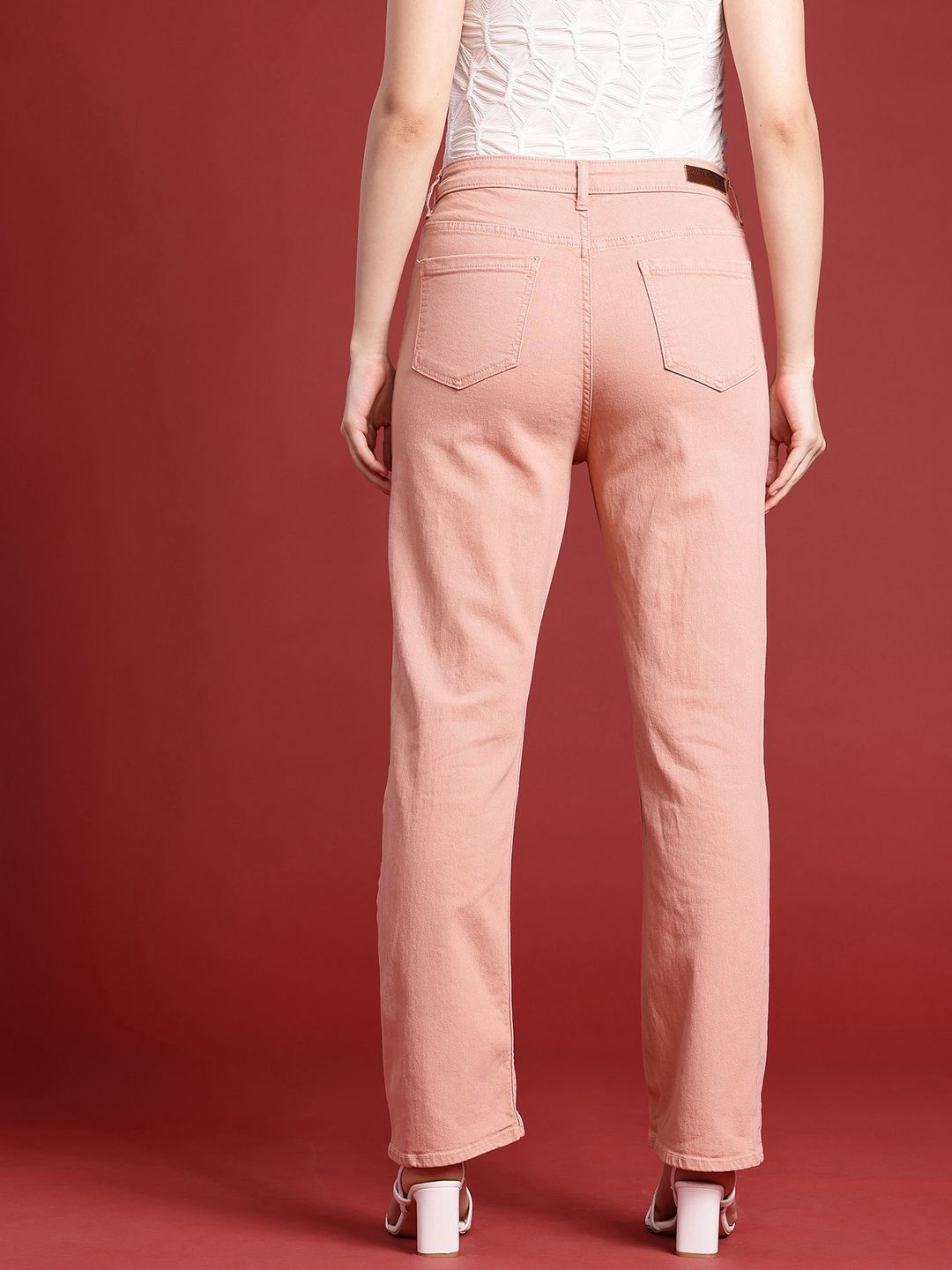 all about you Women Straight Fit High-Rise Stretchable Jeans