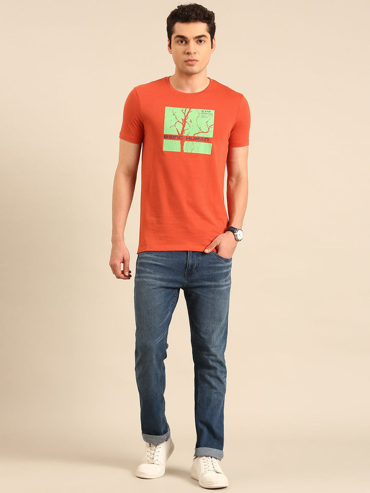 Being Human Printed Pure Cotton T-shirt