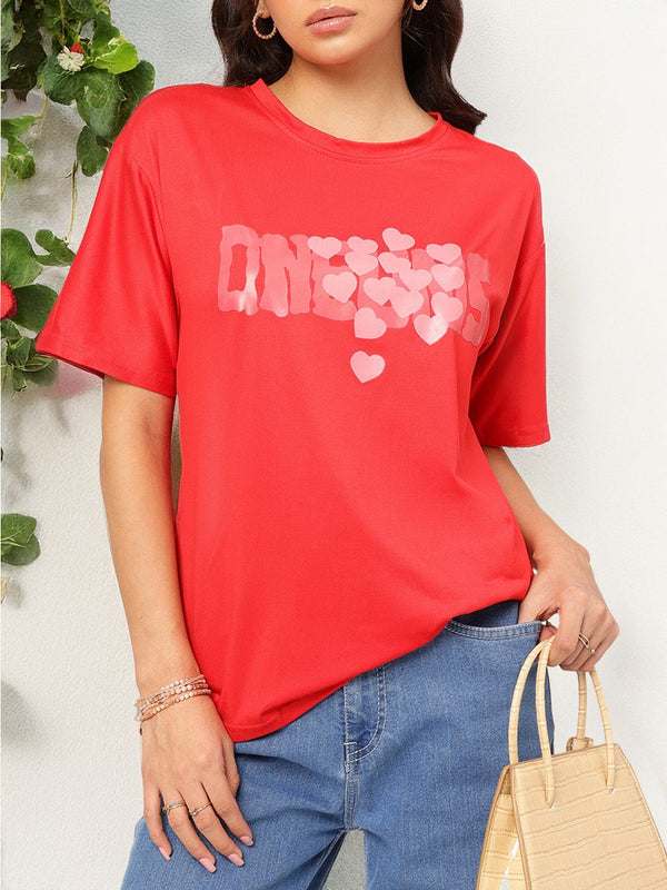 DressBerry Love Language Printed Relaxed T-shirt