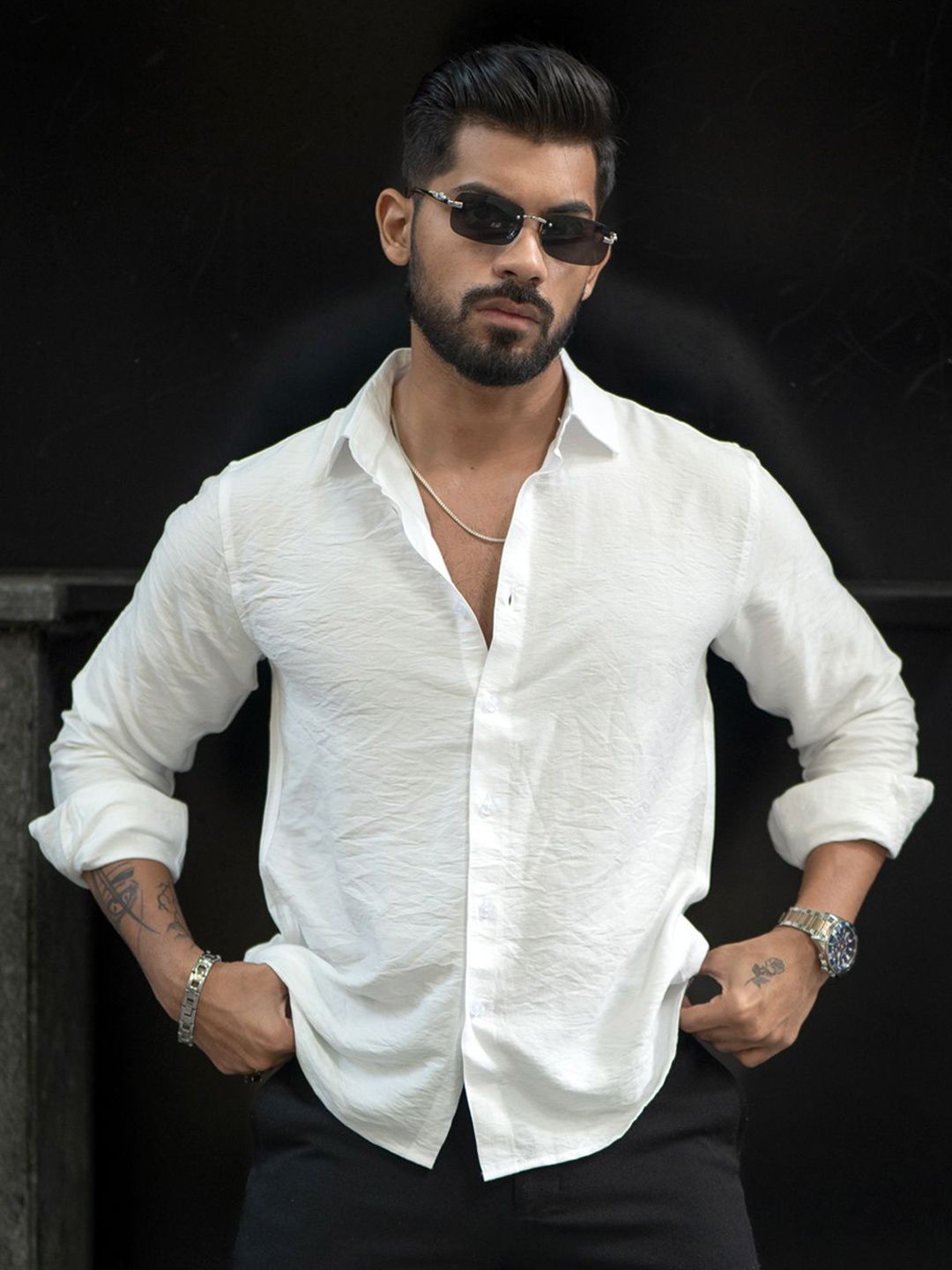 Powerlook Men Opaque Casual Shirt