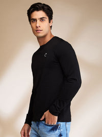 Being Human Men Solid Round Neck Cotton Slim Fit T-shirt