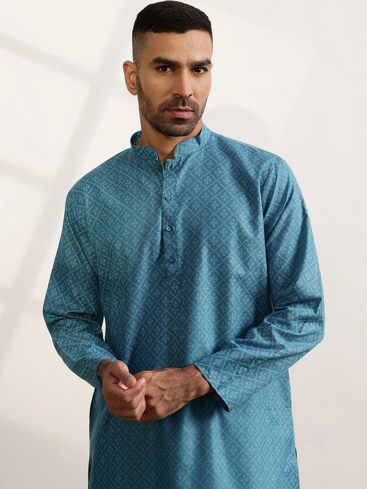 Anouk Men Printed Regular Kurta with Pyjamas
