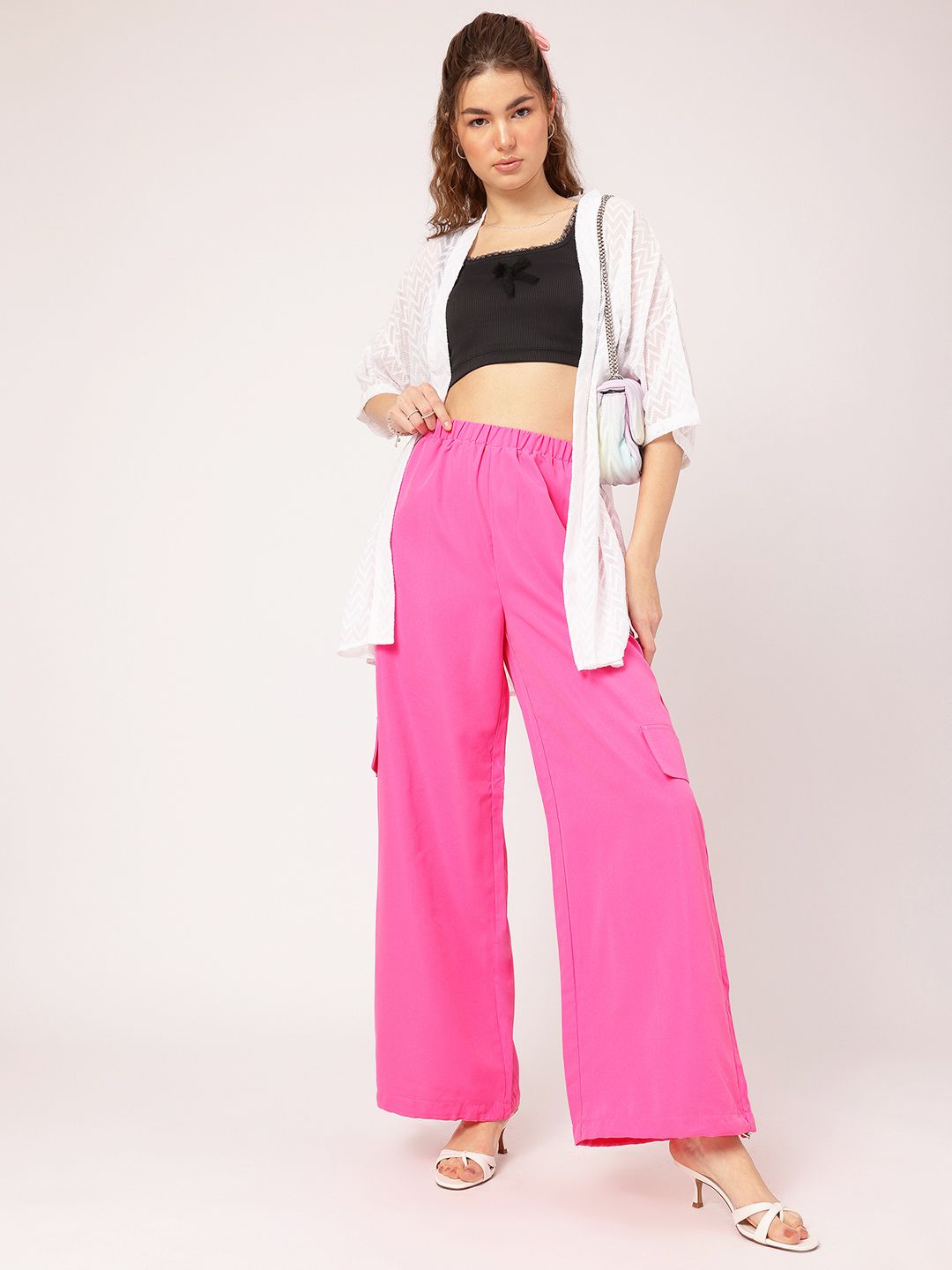 DressBerry Women The Urban Edge Cargo Style Toggle Hem Joggers