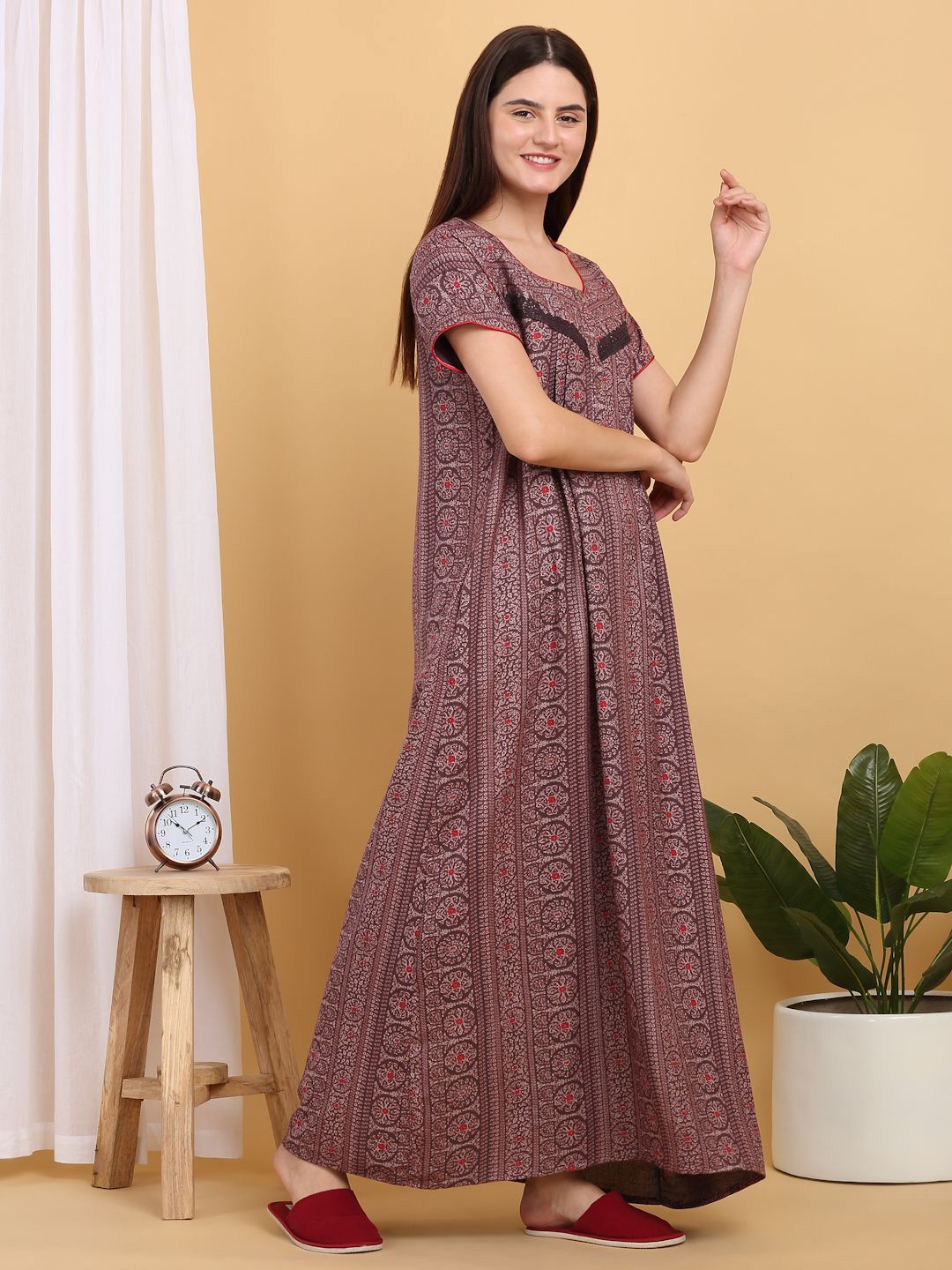 Sweet Dreams Printed Maxi Nightdress