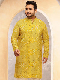 SOJANYA PLUS Floral Printed Mandarin Collar Straight Kurta