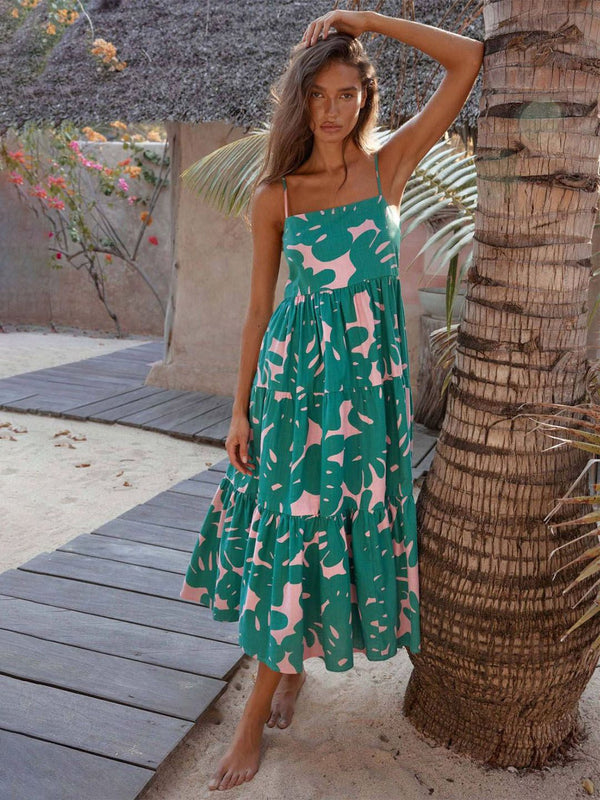 all about you Women Floral Print A-Line Midi Dress