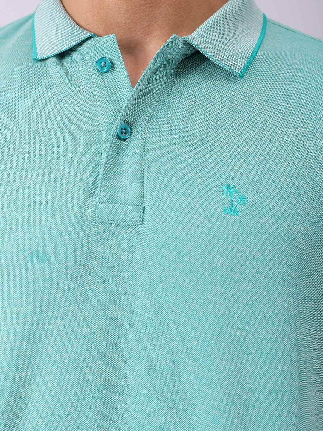 The Indian Garage Co Men Solid Polo Collar T-shirt
