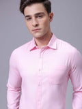 The Indian Garage Co. X Luxe Men Slim Fit Cutaway Collar Solid Formal Shirt