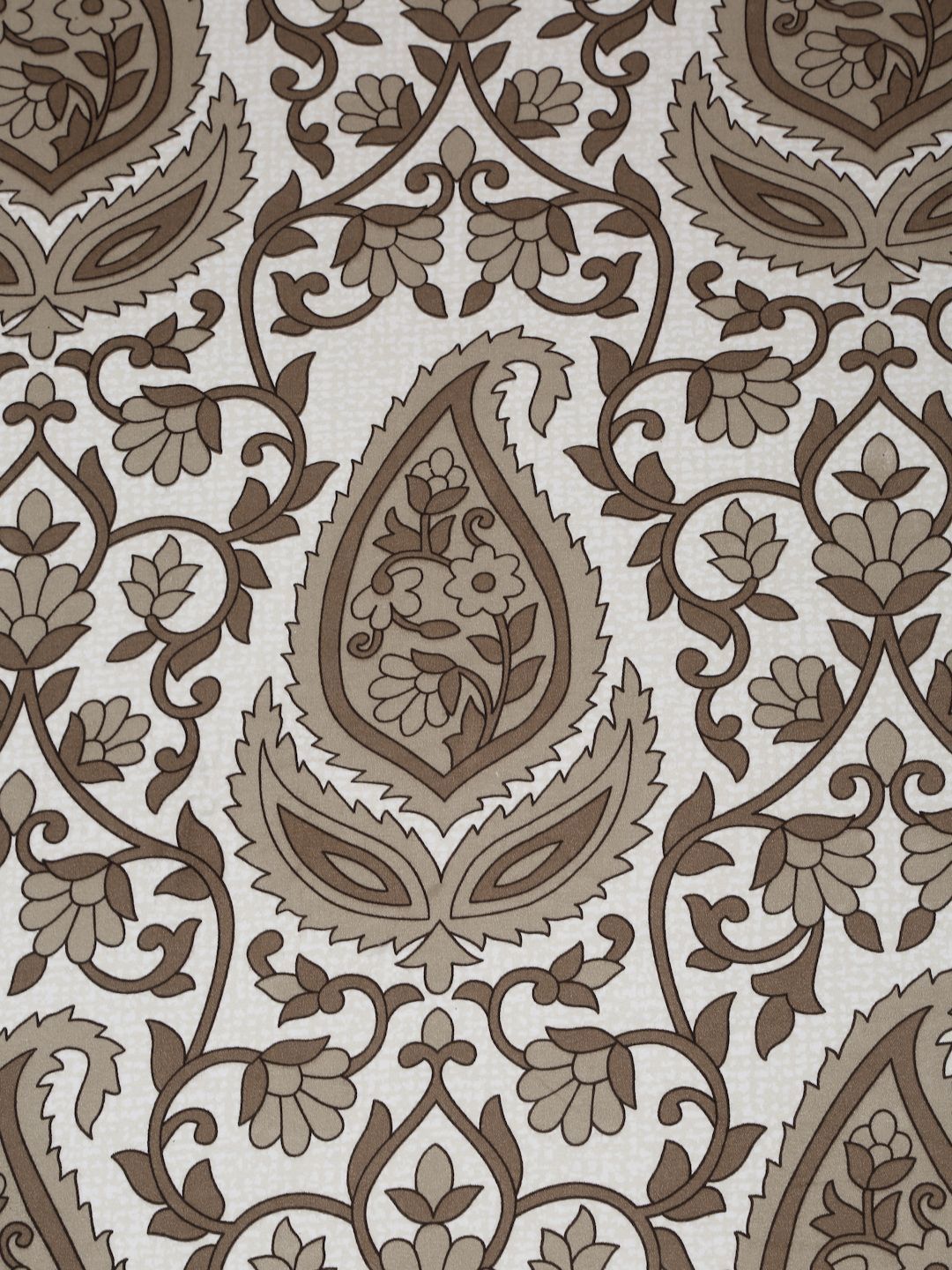 Myntra Elegant Homes Beige Floral Cotton 300 TC Single Cadar Superfine dengan Sarung Bantal-89 x 59 inci