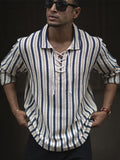 Powerlook Men Striped Spread Collar Casual Shirt
