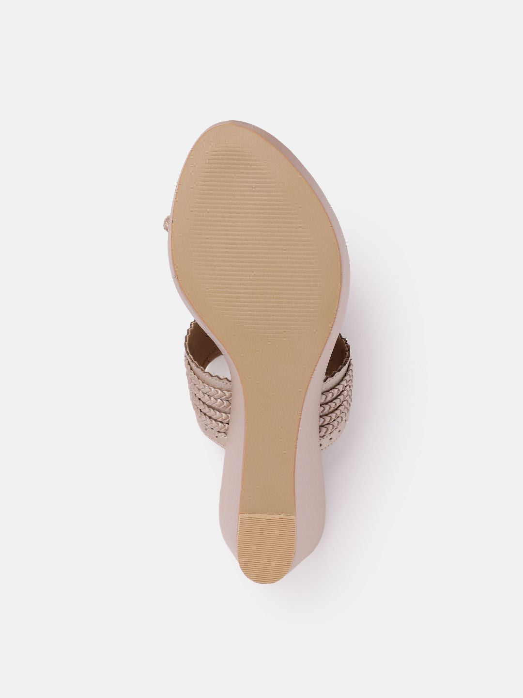 House of Pataudi Woven Design Wedge Heels