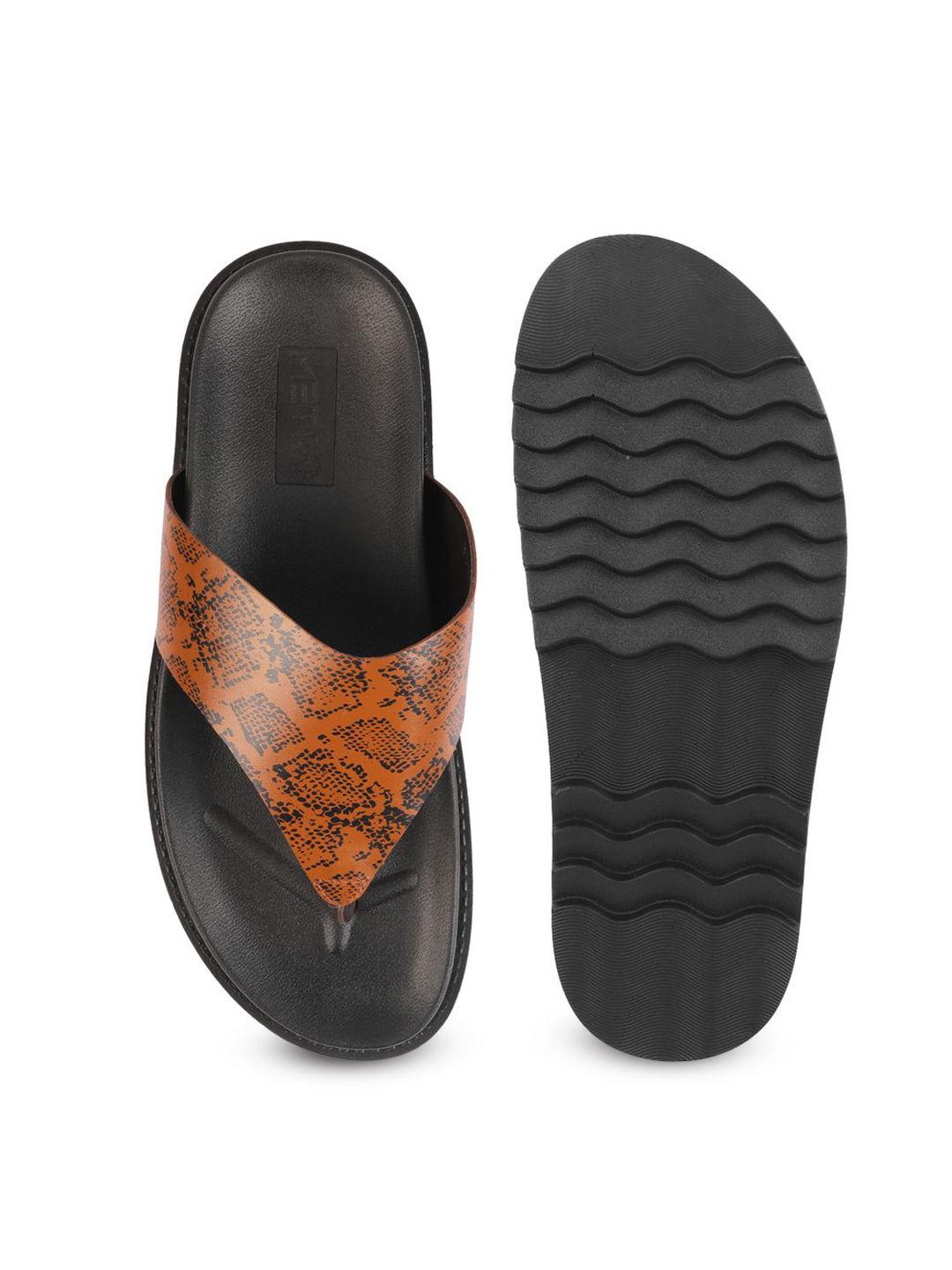 Metro Men Leather Comfort Sandals