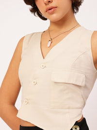DressBerry Effortless Elegance Pocket Detail Shirt-Style Top