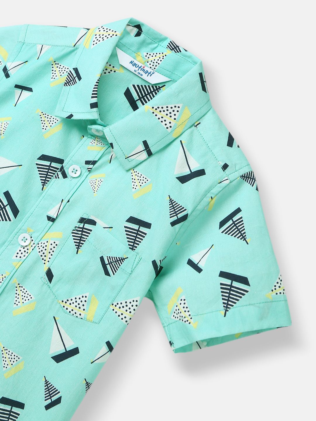 Nauti Nati Boys Printed Shirt with Shorts