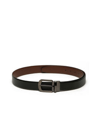 Teakwood Leathers Men Textured Leather Reversible Formal Belt