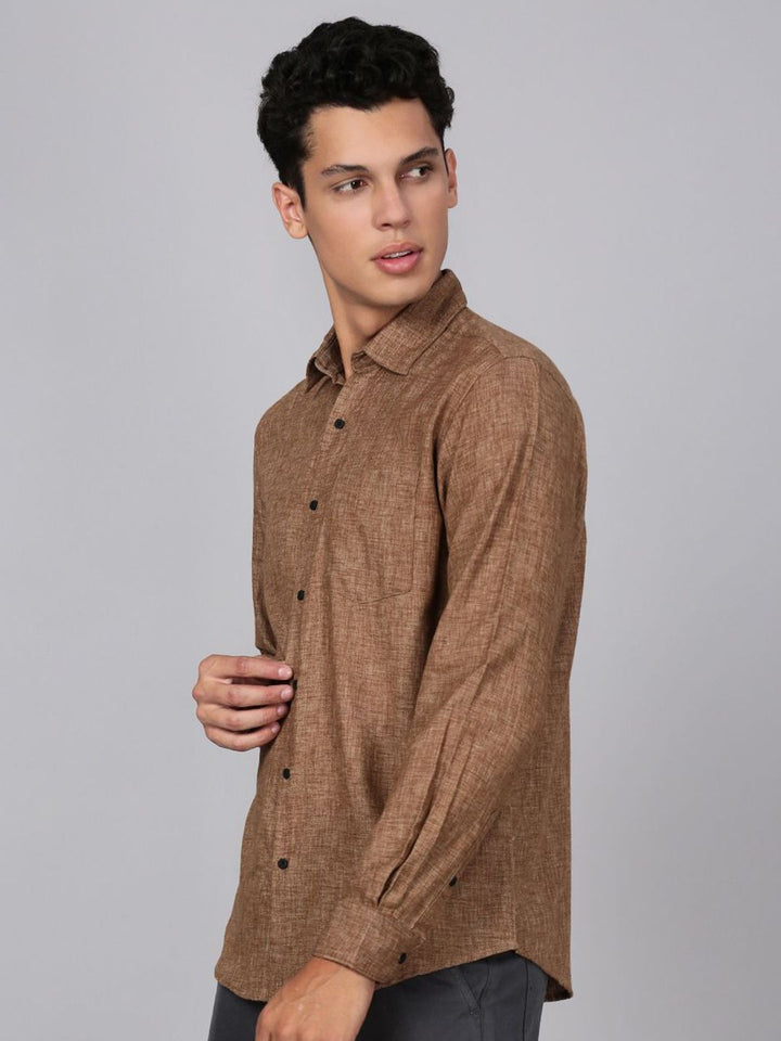 Bene Kleed Relaxed Fit Spread Collar Casual Shirt