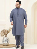 SOJANYA PLUS Shirt Collar Regular Pathani Kurta with Salwar